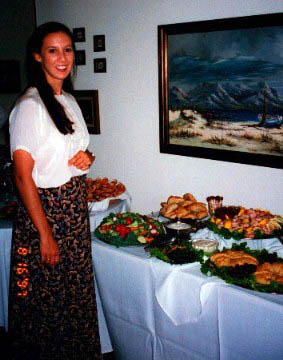 Patty at the buffet