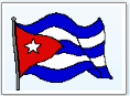 waving Cuban flag