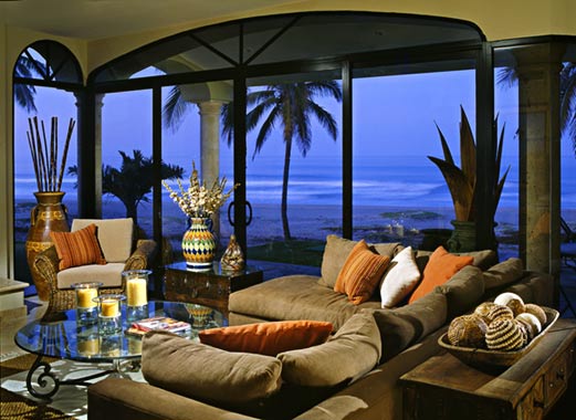 living room ocean view