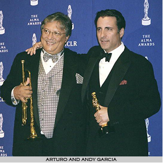 Andy Garcia and Arturo Sandoval